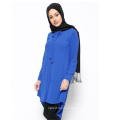 Plus Size Clothing Wholesale OEM ODM islamischen nach Maß Langarm Bluse Top Abaya Frauen Kleid Musliim Bluse